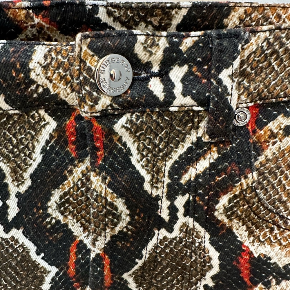 Burberry Cocoa Snake Pattern Pants - image 3